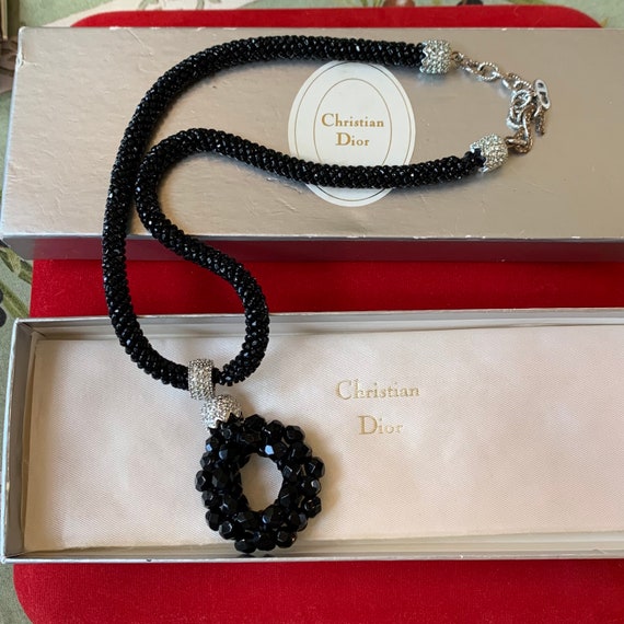 CHRISTIAN DIOR Vintage Necklace with Box - image 1