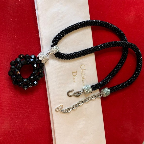 CHRISTIAN DIOR Vintage Necklace with Box - image 2