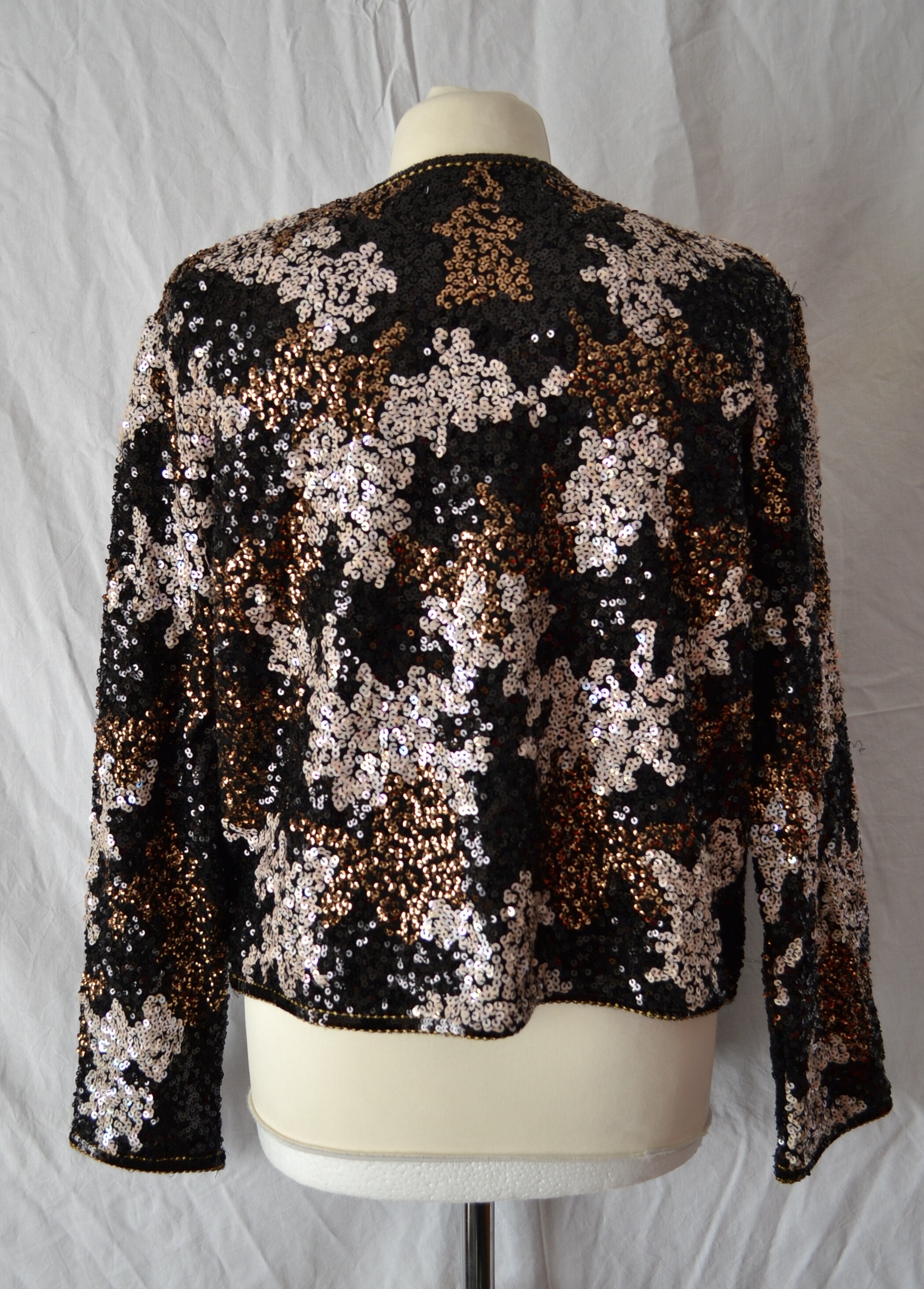 Cardigan Ouvert Zara En Simili Cuir Noir/beige - Taille S - Occasion Très Bon état