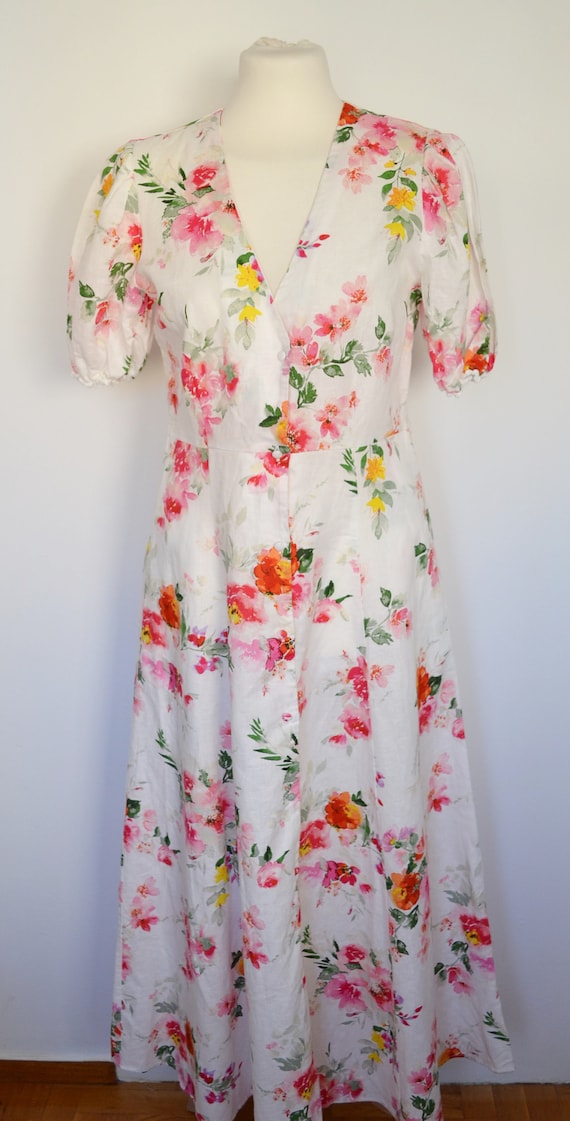 Abito lungo floreale zara new arrivals