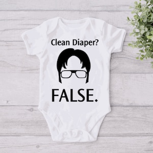 The Office Dwight FALSE Baby Onesie