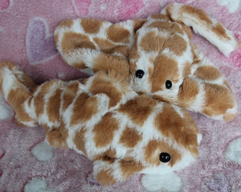 Peluche raie à motif girafe, peluche lestée