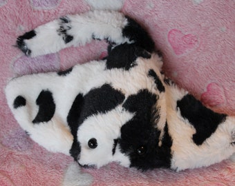 Cow Stingray Plushie Stuffed Animal, Cow Plush, Cow Pattern Black and White Soft Toy, Manta Ray Plush, Unique Gift, Gift for Kids, Cow Theme