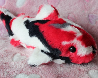 Koi Fish Plush Toy, Fluffy Soft Plushie Aesthetic Stuffed Animal, Gift for Mom, Gift for Friend, Gift for Dad, Unique Soft Stuffed Toy