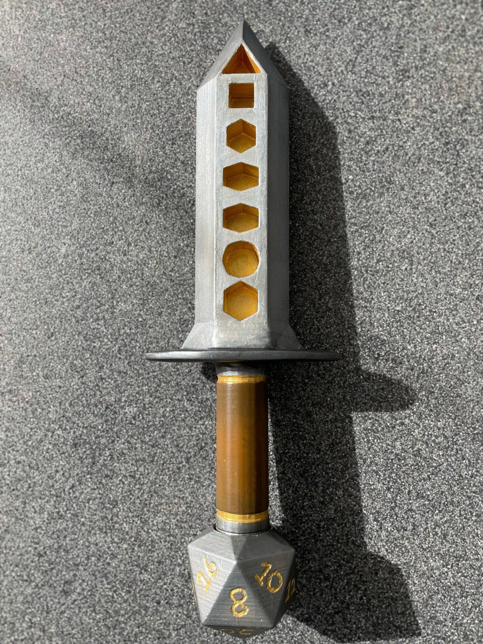 DnD Dice Sword With Removable sheath Pick your own colours Etsy