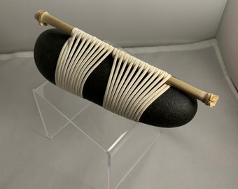 Bamboo Wrapped Zen Stone