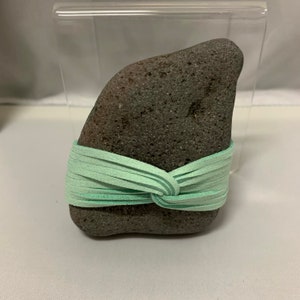 Speckled Turquoise Leather Wrapped Stone
