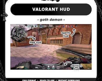 Goth Demon Valorant Hud