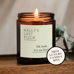 My Last F Personalised, Funny rude joke gift, Funny gift for friends, Birthday gift for colleague, Colleague christmas gift