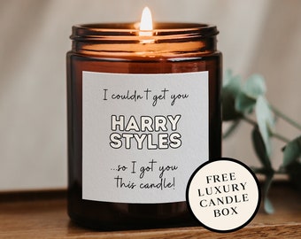 Harry Styles Gift | Hand-Poured Candle | 100% Eco Soy Wax | Handmade in Devon