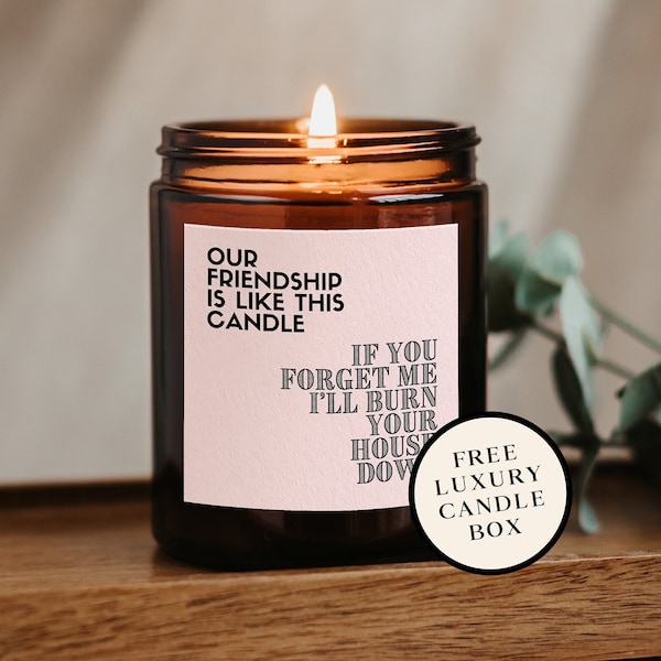 Friendship Candle, Gift for Friend