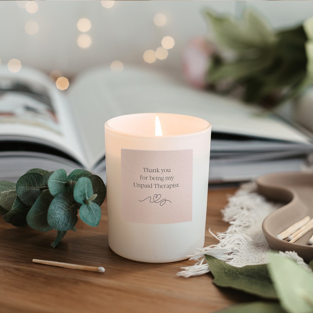 Unpaid Therapist Candle, Best Friend Candle, Funny Candle, Best Friend