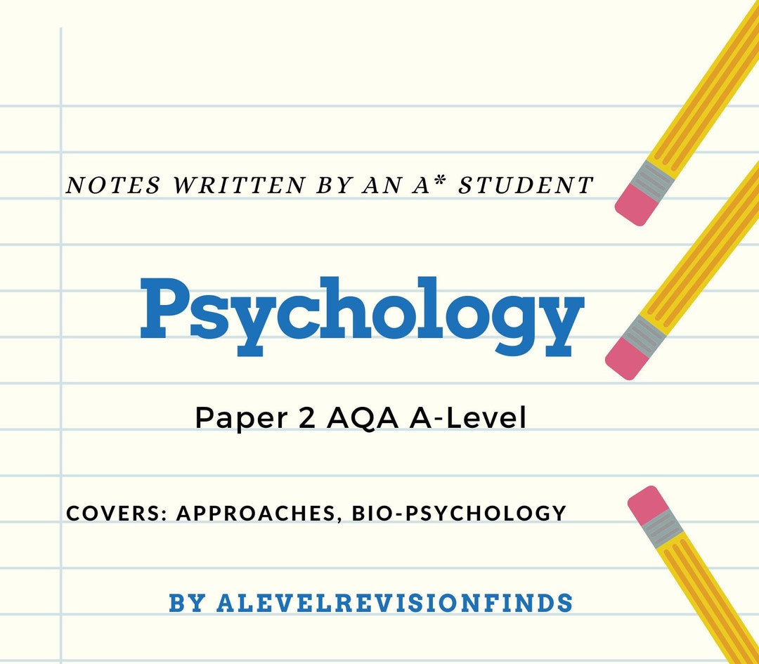 Psychology Paper 2 AQA A Level Notes *NEW 2021* - Etsy