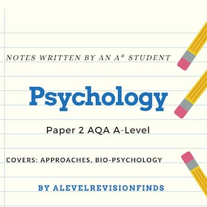 Psychology Paper 2 AQA A level notes *NEW 2021*
