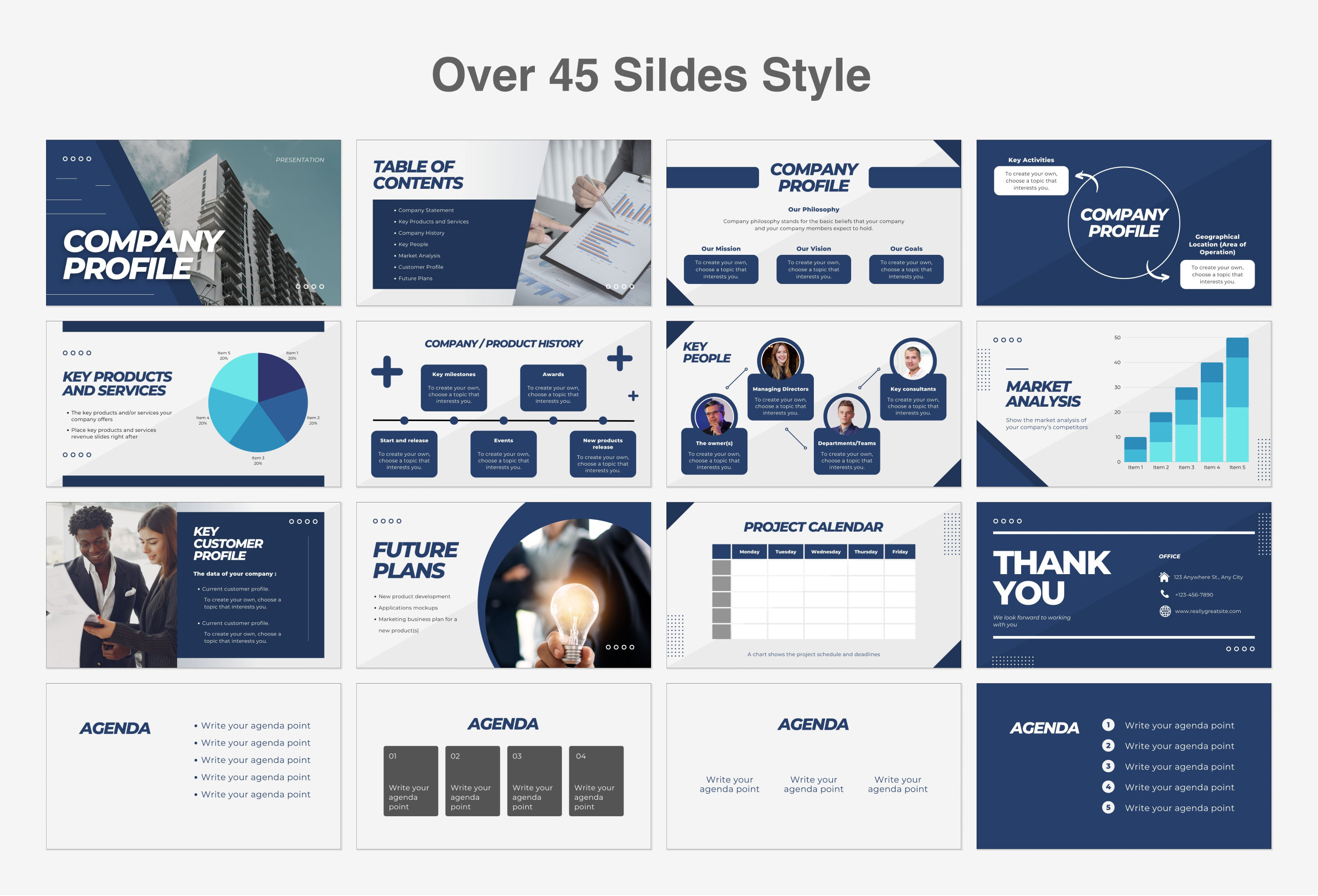 Canva Business Powerpoint Presentation Template - Etsy