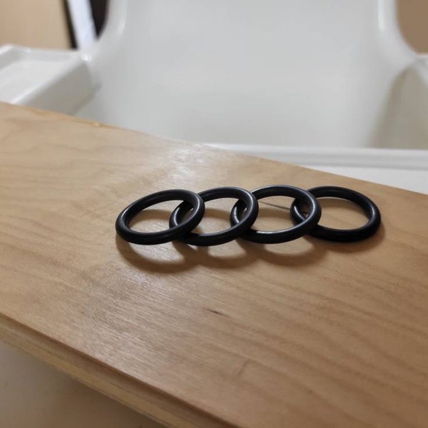 EXTRA Set Of 4 O-rings - IKEA Antilop High Chair Footrest - Black O-rings - Ready To Ship Today!