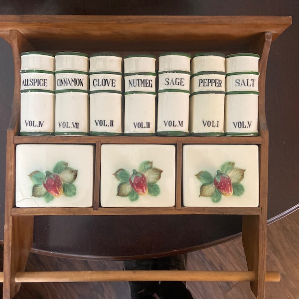 Vintage Spice Rack Etsy