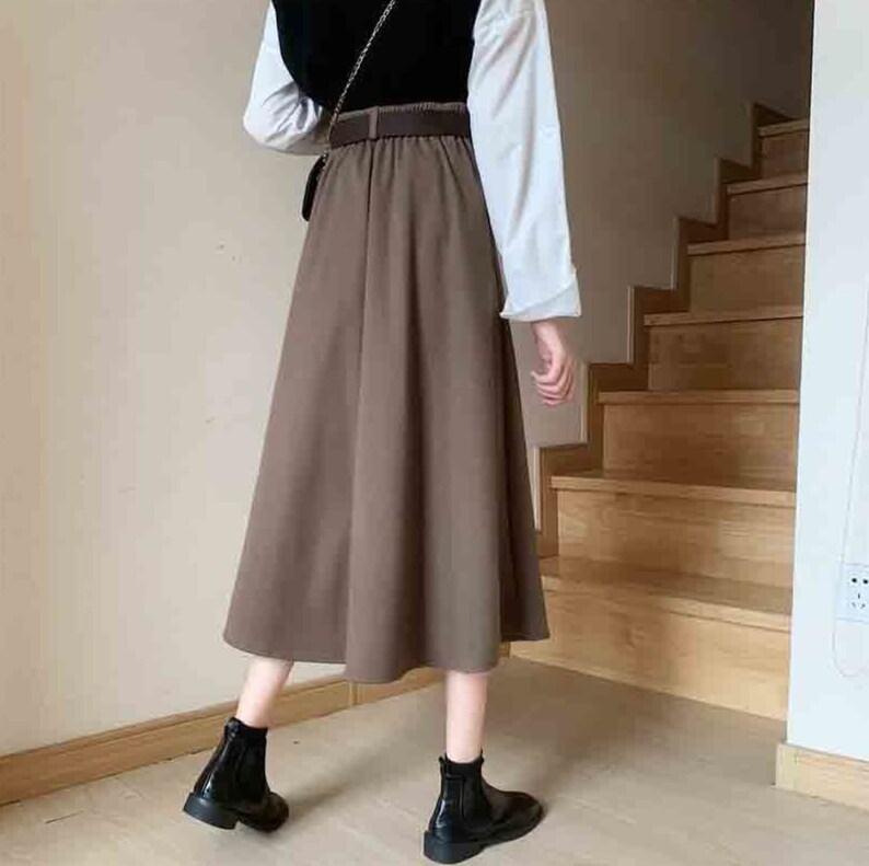 Solid Long Skirt / Dark Academia Clothing Etsy