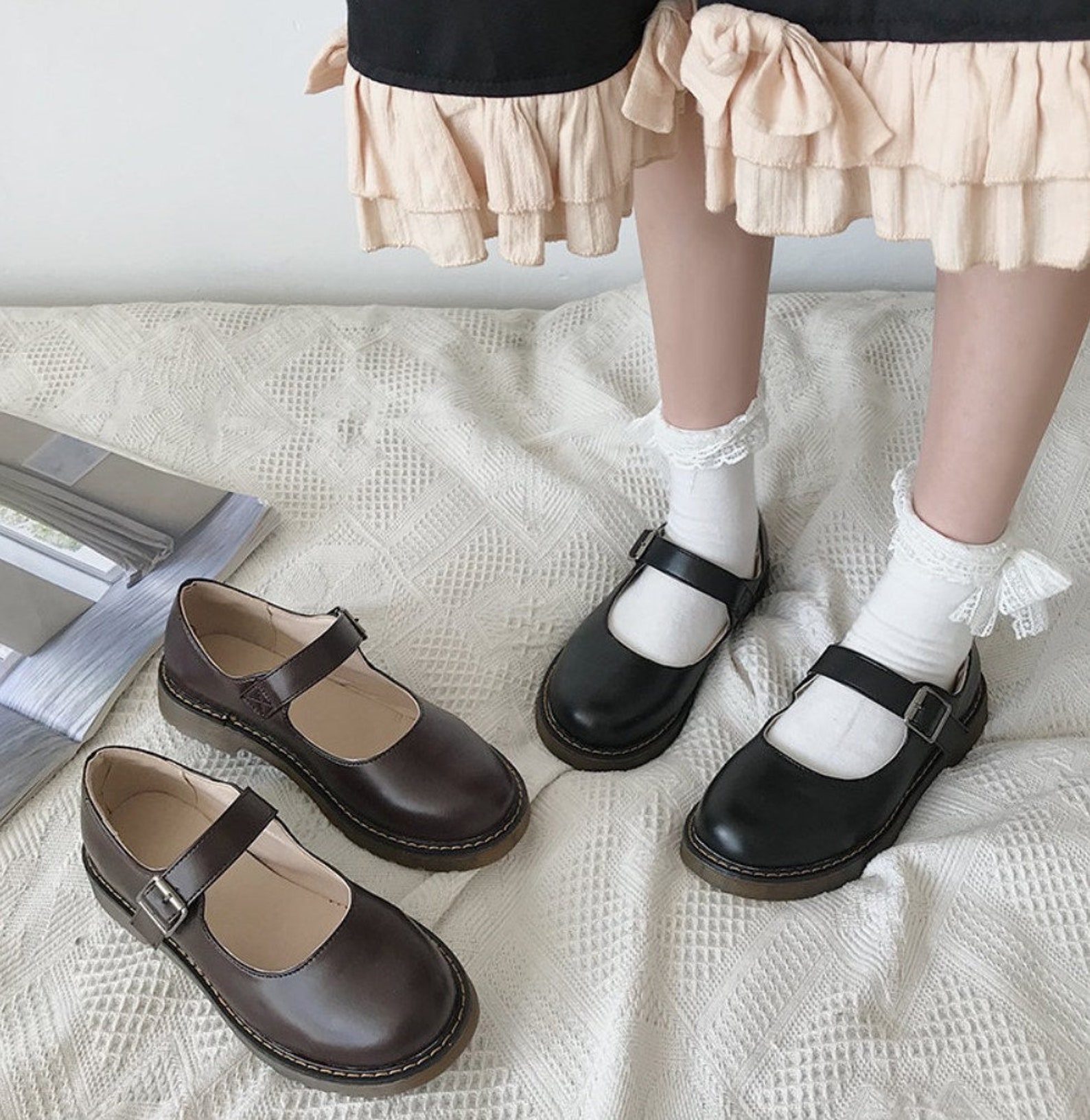 dark academia summer shoes