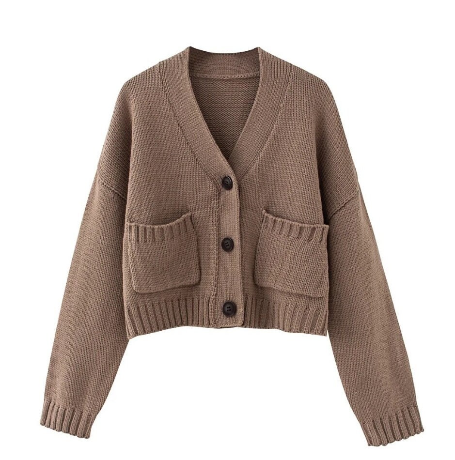 Ennoy BUTTON CARDIGAN (brown) Mサイズ