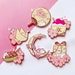 Moon Bunny Sakura - Kakegori -Takoyaki - Pai Pai - Origami - Omamori Hard Enamel Pin - Anime Manga Cute Kawaii 