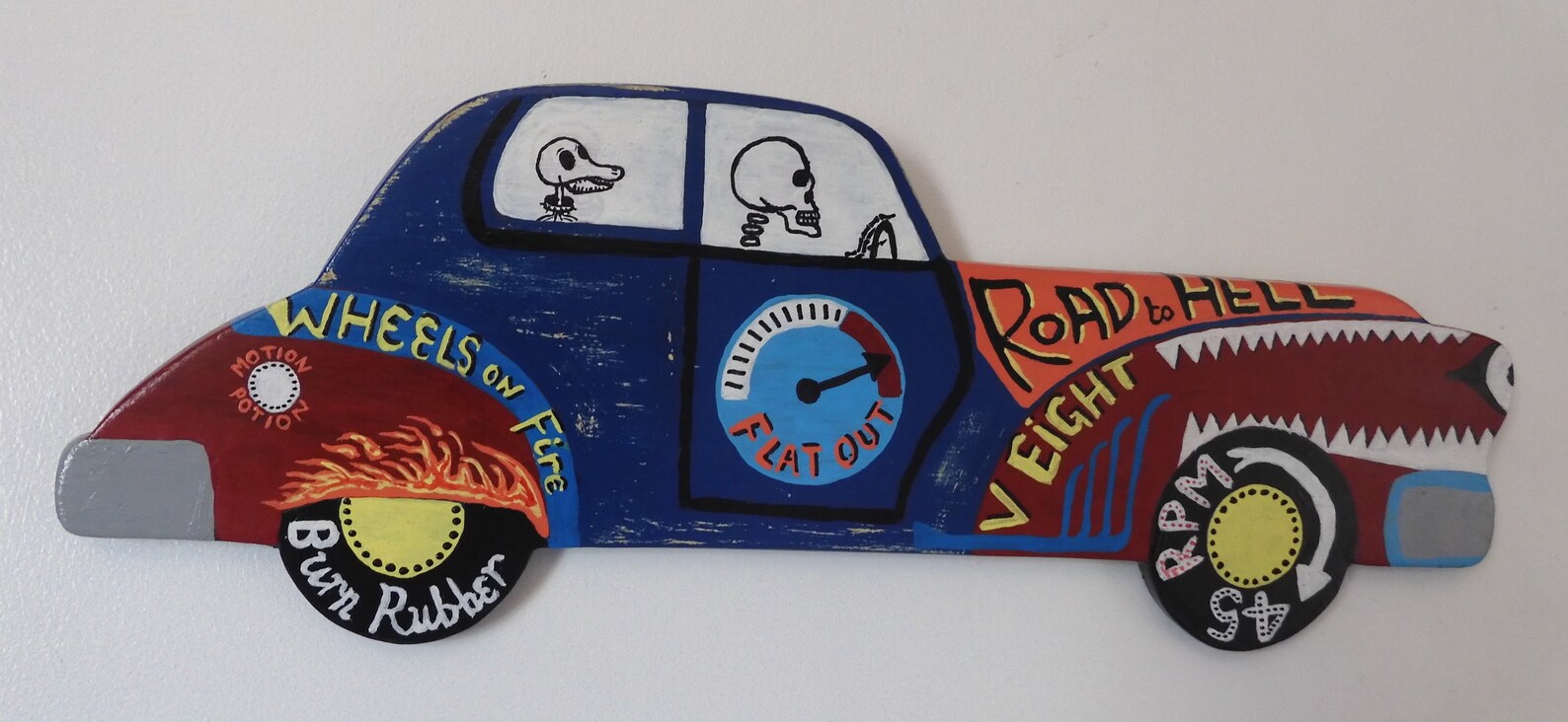 Original hand painted wall art/car | Etsy