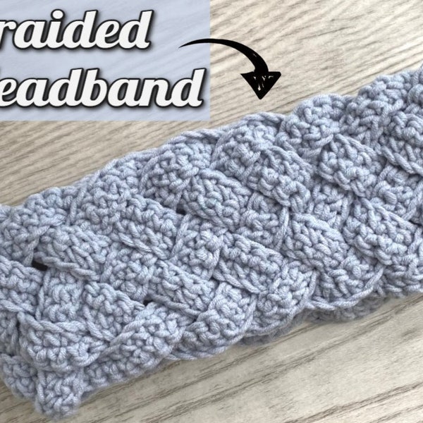 6- Strings Braided Headband | Crochet Headband Pattern
