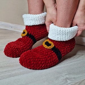 WAUW Santas Slippers Many SIZES AMAZING Christmas Crochet Bootie Slippers Pattern Pdf image 2