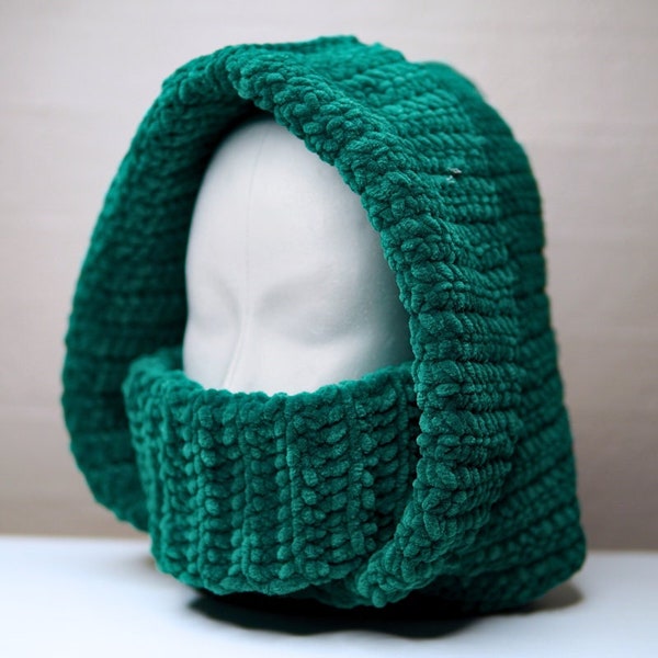 SWEAT À CAPUCHE COL ROULÉ - Patron facile à crocheter Cagoule - Capuche au crochet - Modèle facile à capuche