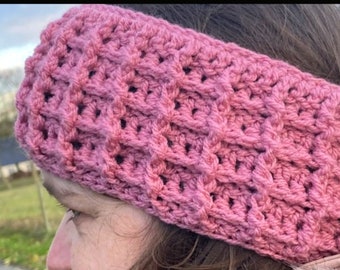 Waffle Stitch Headband Crochet