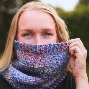 COWL Crochet Pattern - EASY Crocheted Cowl Scarf - Cowl Pattern PDF - Easy Crochet Cowl Pattern