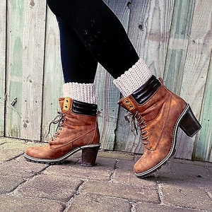 BOOT CUFFS Crochet Pattern PDF - Easy Ribbed Pattern