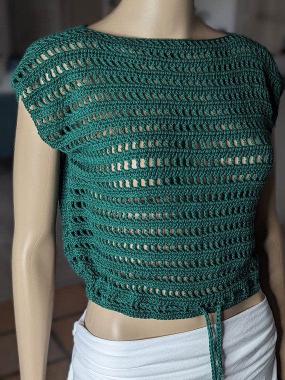 SUMMER Mesh TEE Top - Easy Crochet Pattern - Crochet Summer SUMMER Mesh TEE Top - Easy Crochet Pattern - Crochet Summer
