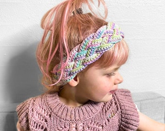 HEADBAND Braided - EASY Crochet Headband Pattern - Ear Warmer Crochet Pattern - Kids Headband Tutorial - Headband Braided Ear Warmer