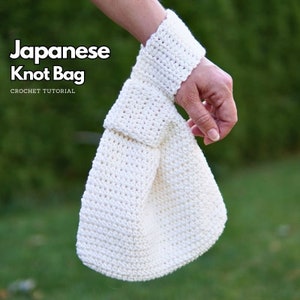 Häkeltasche Muster - Japanische Knotentasche Häkelanleitung - EASY Häkeltasche - Handtasche häkeln