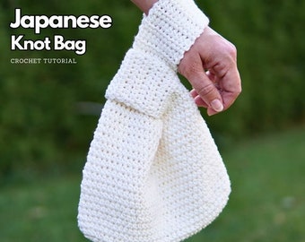 Crochet Bag Pattern - Japanese Knot Bag Crochet Pattern - EASY Crochet Bag - Crochet Handbag