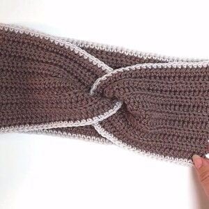 Twisted Headband Crochet Pattern - Crocheted Headband - Headband with a Twist - Headband with Edge - Crochet Pattern