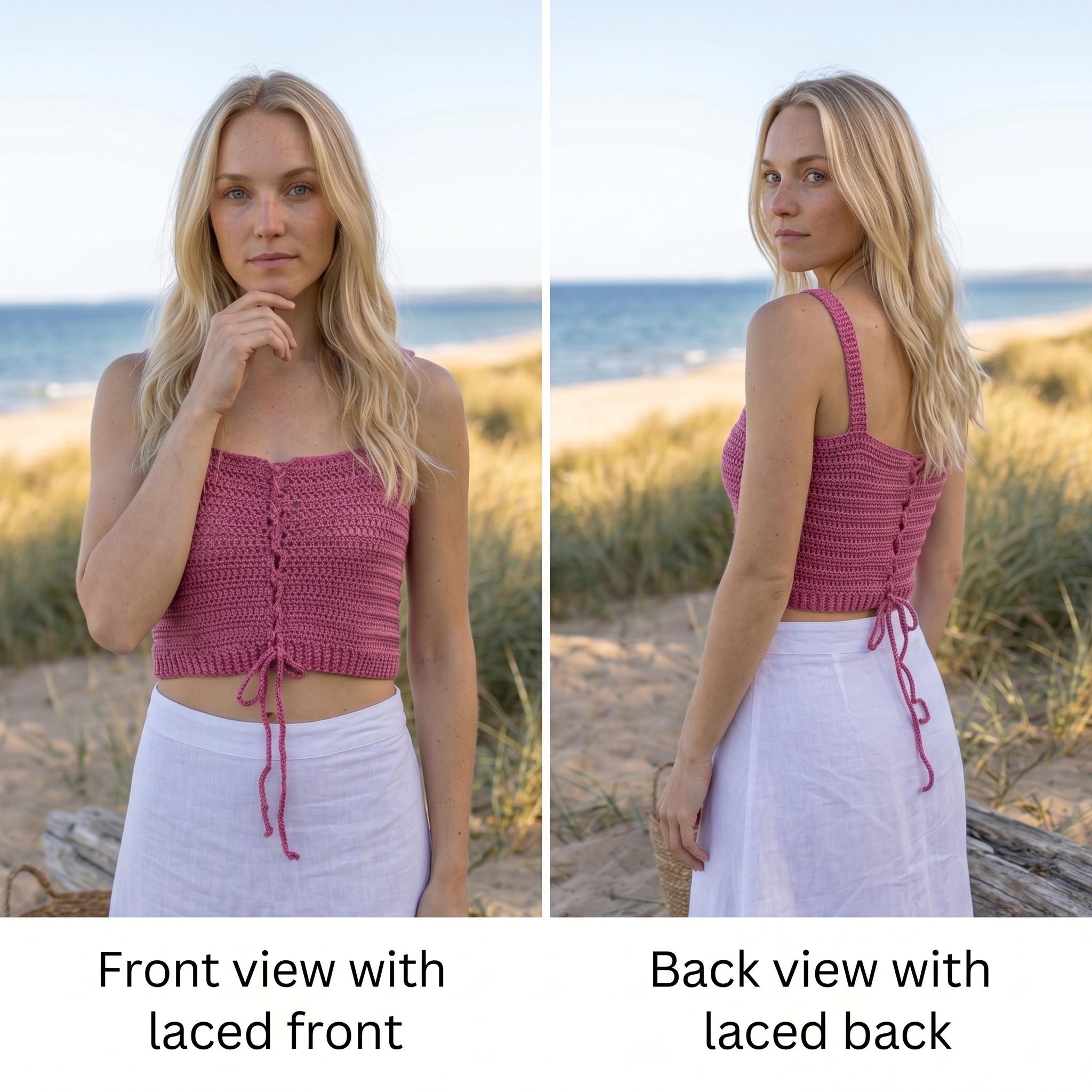 Reversible Crochet Crop Top Pattern: Beginner-friendly (PDF