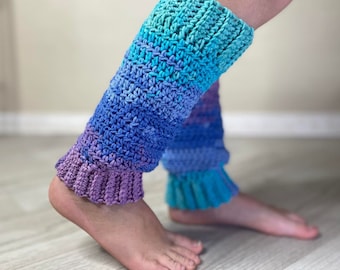 Kids COLOUR Changing LEG WARMERS Crochet Pattern