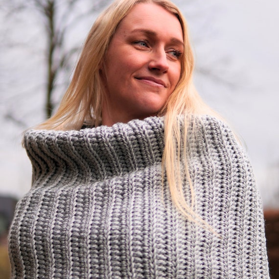 Crochet Snood Wrap Pattern: Easy Shawl Scarf (PDF Pattern) - Etsy