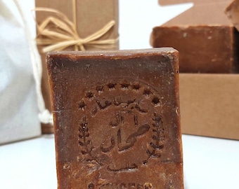 EXTRA 40 Sapone di Aleppo %40 Olio di alloro - 60 Olio extravergine di oliva - 1 confezione da 7 oz Naturale e fatto a mano, senza profumo, alta qualità DA ALEPPO