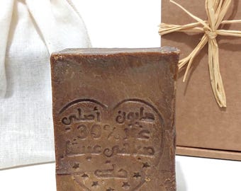 EXTRA 30 Aleppo Soap %30 Olej laurowy - 70 Oliwa z oliwek z pierwszego tłoczenia - 1 opakowanie 8 uncji - Naturalne i ręcznie robione - Bezzapachowe, Wysoka jakość Z ALEPPO