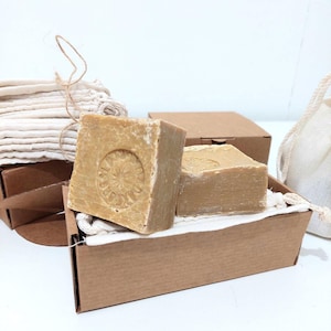 2er Pack Schwefelseife (feinkörniger Schwefel) Von ALEPPO % 30 % Schwefel - 70 % Natives Olivenöl - Natürlich & Handgemacht-Hohe Qualität von ALEPPO