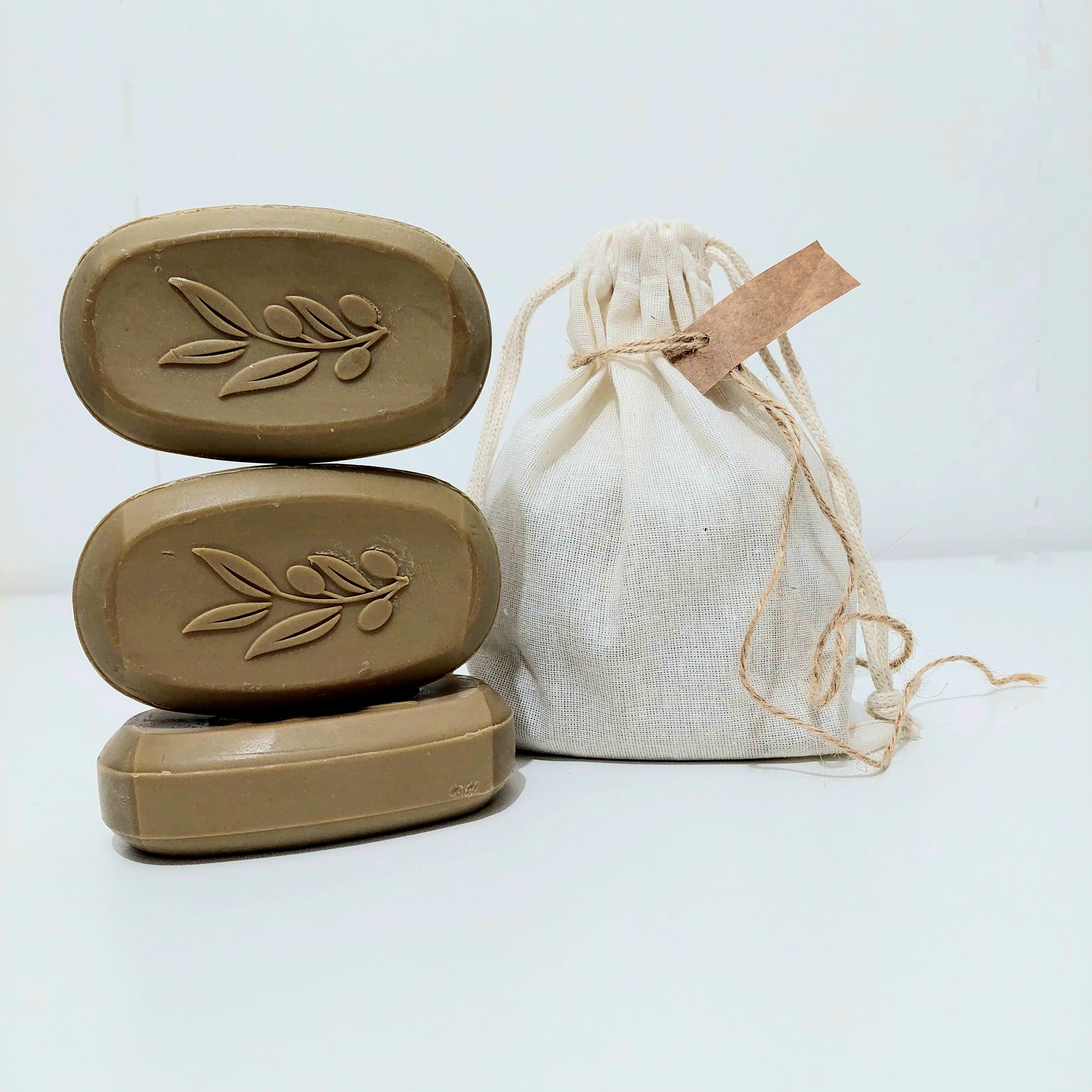3 Pack Oriental Aleppo Soap with the Scent of Musk, Virgin Olive Oil and Laurel Oil, Handmade with a traditional recipe, 5 oz Each