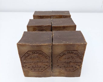 6 Pack 48 Oz  Aleppo Soap Bar Natural & Handmade, Fragrance-Free, High Quality FROM ALEPPO with 4 Different Options