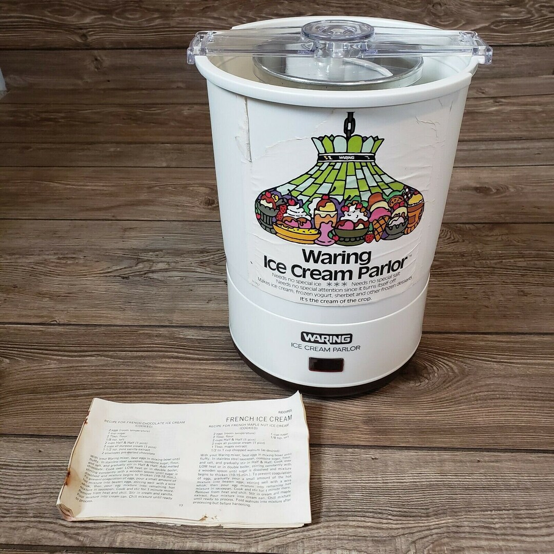 Waring Ice Cream Parlor Vintage Electric Ice Cream Maker Etsy