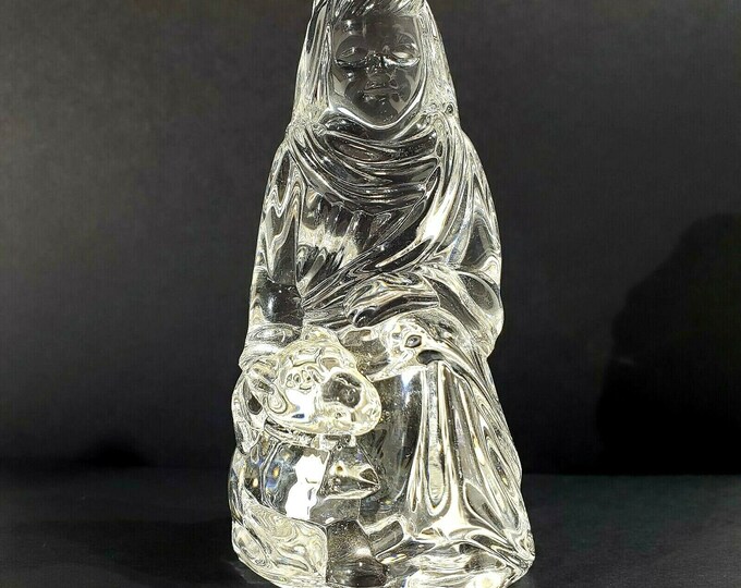Princess House Crystal Nativity Shepherd Boy Figurine 24 Lead Made in