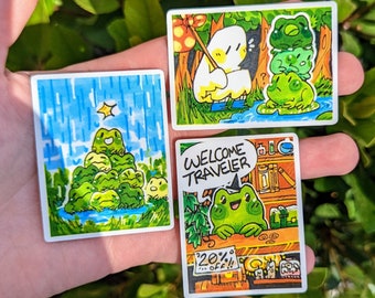 Tiny Frog Art Waterproof Sticker Set V2!