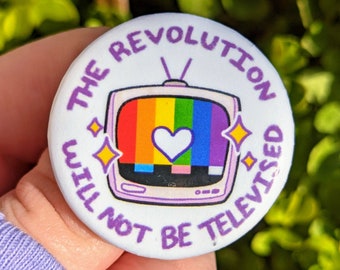 Rainbow Revolution Button! 1.5"
