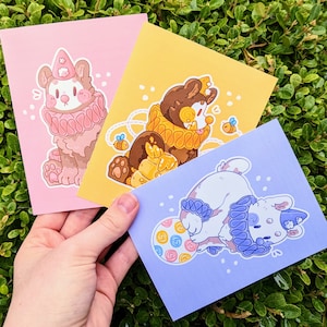 Clown Bear Mini Prints // 4x5 Glossy Original Prints